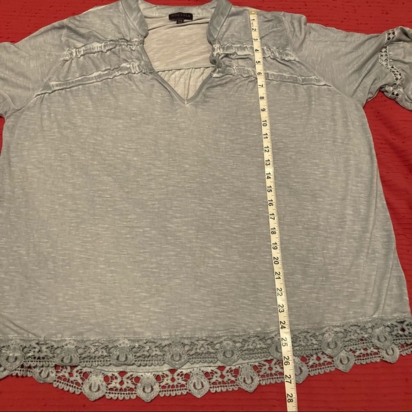 - Artesia seafoam green BoHo blouse - Picture 7 of 9